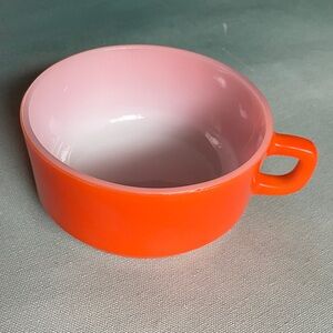 Vintage Fire King Bowl Mug with Handle Oven Safe